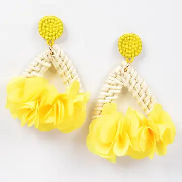 Flower Bamboo Earrings